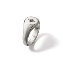 將圖片載入圖庫檢視器 Sun Symbol Round Signet Ring