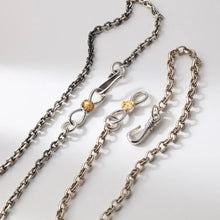 將圖片載入圖庫檢視器 Poppy Flower 24K Gold Plated Infinity Loop Necklace Parts