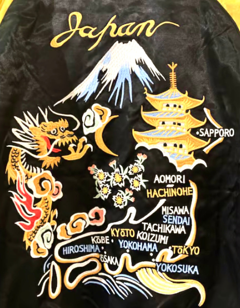 RAYON SOUVENIR JACKET Houston 最終値下 HOUSTON 51392 QUILTING RAYON SOUVENIR JACKET(MAP)（ブルゾン