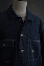 將圖片載入圖庫檢視器 WR623F (81) World Workers Indigo Nep Denim Coverall Jacket