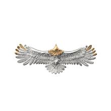 將圖片載入圖庫檢視器 Eagle Natural Silver Color Gold Plated Pendant with Bronze