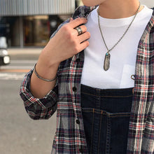 將圖片載入圖庫檢視器 Feather Turquoise Heart Left Facing Pendant