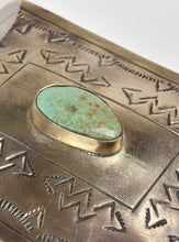 Load image into Gallery viewer, 《J.ALEXANDER》SMALL STAMPED BOX WITH TURQUOISE