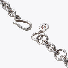 將圖片載入圖庫檢視器 Sterling Silver Collection Sun Symbol Hammered Gold 24K Plate Chain Bracelet