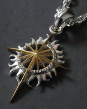 Load image into Gallery viewer, 18K Gold Plated Sun Symbol and Sun Flare Pendant - Special Edition