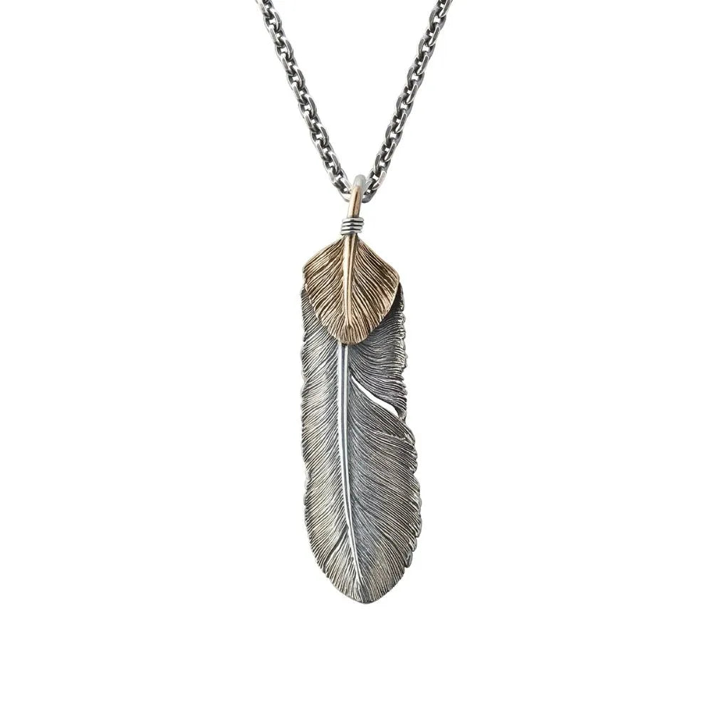 Feather Heart Left Facing Pendant – Craftman