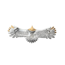 將圖片載入圖庫檢視器 Eagle Natural Silver Color Gold Plated Pendant with Bronze