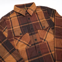 Load image into Gallery viewer, UES EXTRA HEAVY FLANNEL SHIRT - ORANGE