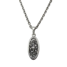 將圖片載入圖庫檢視器 Sun Symbol and Arabesque Oval Pendant