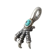 將圖片載入圖庫檢視器 Turquoise Eagle Claw Pendant