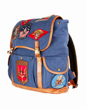 Load image into Gallery viewer, TOP GUN® CANVAS BACKPACK WITH PATCHES