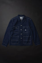 將圖片載入圖庫檢視器 WR623F (81) World Workers Indigo Nep Denim Coverall Jacket
