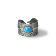 將圖片載入圖庫檢視器 Turquoise Feather Ring