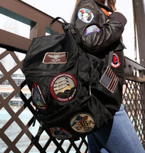 Load image into Gallery viewer, TOP GUN® BACKPACK WITH PATCHES - BLACK