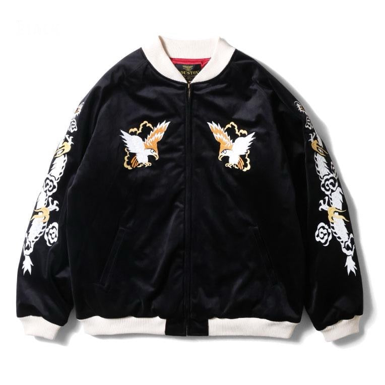 HOUSTON VELVETEEN SOUVENIR JACKET (MAP) / 別珍 - BLACK – CRAFTMAN