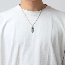 將圖片載入圖庫檢視器 Feather Turquoise Left Facing Pendant, Small