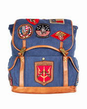 Load image into Gallery viewer, TOP GUN® CANVAS BACKPACK WITH PATCHES