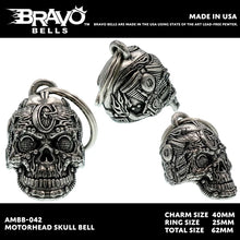 將圖片載入圖庫檢視器 BRAVO BELLS - MOTOR HEAD SKULL