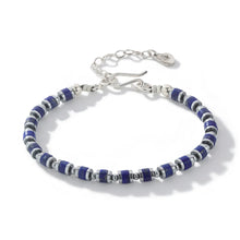 Load image into Gallery viewer, Blue Hour Heishi Lapis Lazuli Bracelet, Small – 4.2mm