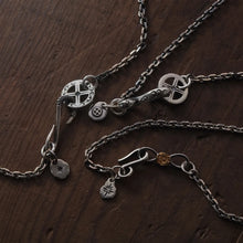 將圖片載入圖庫檢視器 Poppy Flower 24K Gold Plated Infinity Loop Necklace Parts