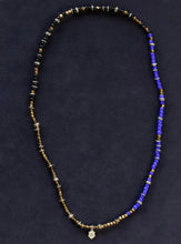 Load image into Gallery viewer, TRIPLE PART LONG BEADS - NAVY