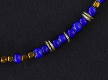 Load image into Gallery viewer, TRIPLE PART LONG BEADS - NAVY