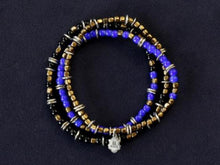 Load image into Gallery viewer, TRIPLE PART LONG BEADS - NAVY