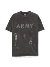 將圖片載入圖庫檢視器 HOUSTON PIGMENT PRINT TEE (ARMY) - BLACK
