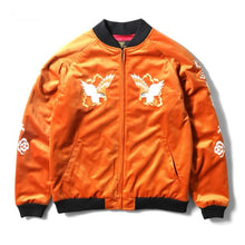 Load image into Gallery viewer, HOUSTON VELVETEEN SOUVENIR JACKET (MAP) / 別珍 - ORANGE
