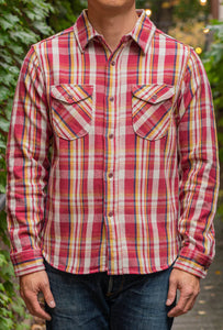 UES HEAVY WEIGHT FLANNEL SHIRT - RED