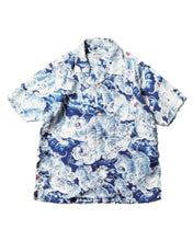 將圖片載入圖庫檢視器 SPECIAL - HOUSTON “百虎” ALOHA SHIRT - INDIGO ONE WASH
