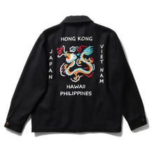 Load image into Gallery viewer, HONG KONG - HOUSTON MELTON TOUR JACKET - BLACK
