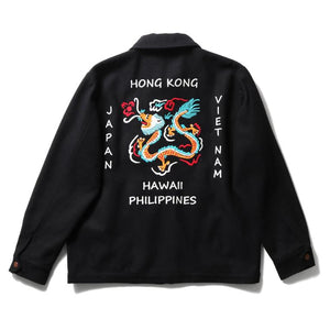 HONG KONG - HOUSTON MELTON TOUR JACKET - BLACK