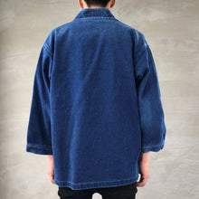 將圖片載入圖庫檢視器 &quot;DENTO&quot; SASHIKO KIMONO JACKET ［LONG SLEEVE］ / INDIGO
