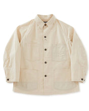 將圖片載入圖庫檢視器 BLUE BLUE WOVEN VINTAGE TWILL RAGLAN SLEEVE COVERALL JACKET

