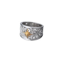 Load image into Gallery viewer, 【日本限定】 K24 Sun Symbol and Arabesque Openwork Ring
