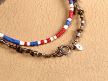 將圖片載入圖庫檢視器 Blue African Disk Beads 3way Choker
