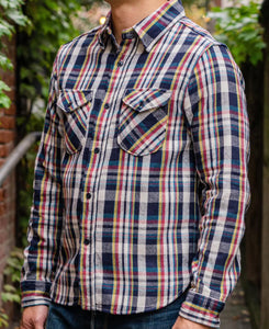 UES HEAVY WEIGHT FLANNEL SHIRT - NAVY