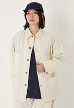 將圖片載入圖庫檢視器 BLUE BLUE WOVEN VINTAGE TWILL RAGLAN SLEEVE COVERALL JACKET
