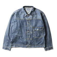 Load image into Gallery viewer, HOUSTON US COTTON 8oz TYPE-I DENIM JACKET - INDIGO VINTAGE WASH
