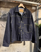 將圖片載入圖庫檢視器 HOUSTON 14oz WWII DENIM JACKET - INDIGO ONE WASH
