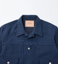 將圖片載入圖庫檢視器 EDWIN TYPE-II COTTONLINEN JACKET - NAVY
