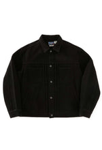 Load image into Gallery viewer, Nijuori Sashiko Dark Black Trucker Jacket
