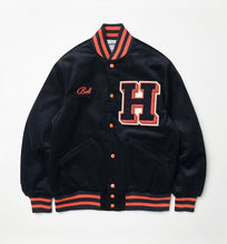 Load image into Gallery viewer, HOUSTON CORDUROY AWARD JACKET - BLACK
