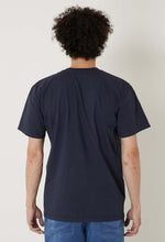 將圖片載入圖庫檢視器 BLUE BLUE KNITTED BONDING OPAL COLOR DENIM TEE - NAVY
