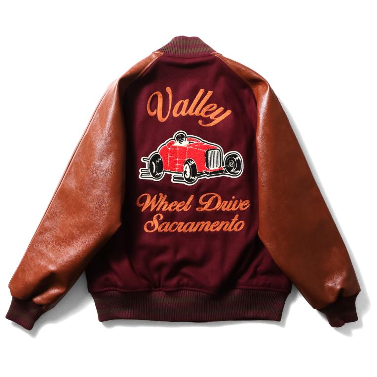 HOUSTON MELTON AWARD JACKET (VALLEY) - MAROON
