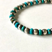 Load image into Gallery viewer, BELIEVEINMIRACLE SILVER TURQUOISE BRACELET
