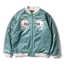 Load image into Gallery viewer, HOUSTON VELVETEEN SOUVENIR JACKET (TIGER) / 別珍 - GREEN
