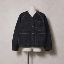 將圖片載入圖庫檢視器 HOUSTON SELVEDGE DENIM ENGINEER JACKET - BLACK
