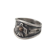 Load image into Gallery viewer, Thunderbird Sun Symbol Ring
